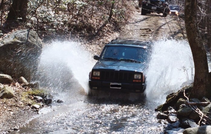 Dale taking a bath